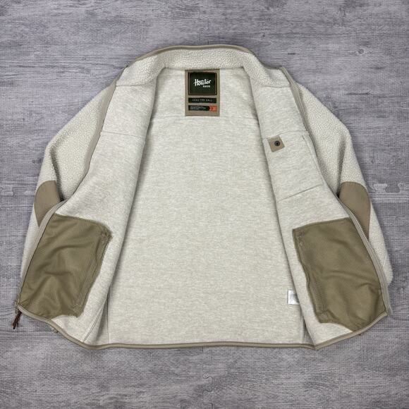 Howler Brothers Men’s S Chisos Fleece Jacket Oatmeal Cream Hiking Outdoor EUC - Picture 7 of 15